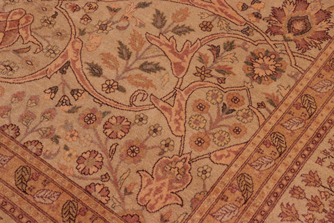 handmade Traditional Kafkaz Tan Tan Hand Knotted RECTANGLE 100% WOOL area rug 8' x 10'