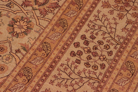 handmade Traditional Kafkaz Tan Tan Hand Knotted RECTANGLE 100% WOOL area rug 8' x 10'