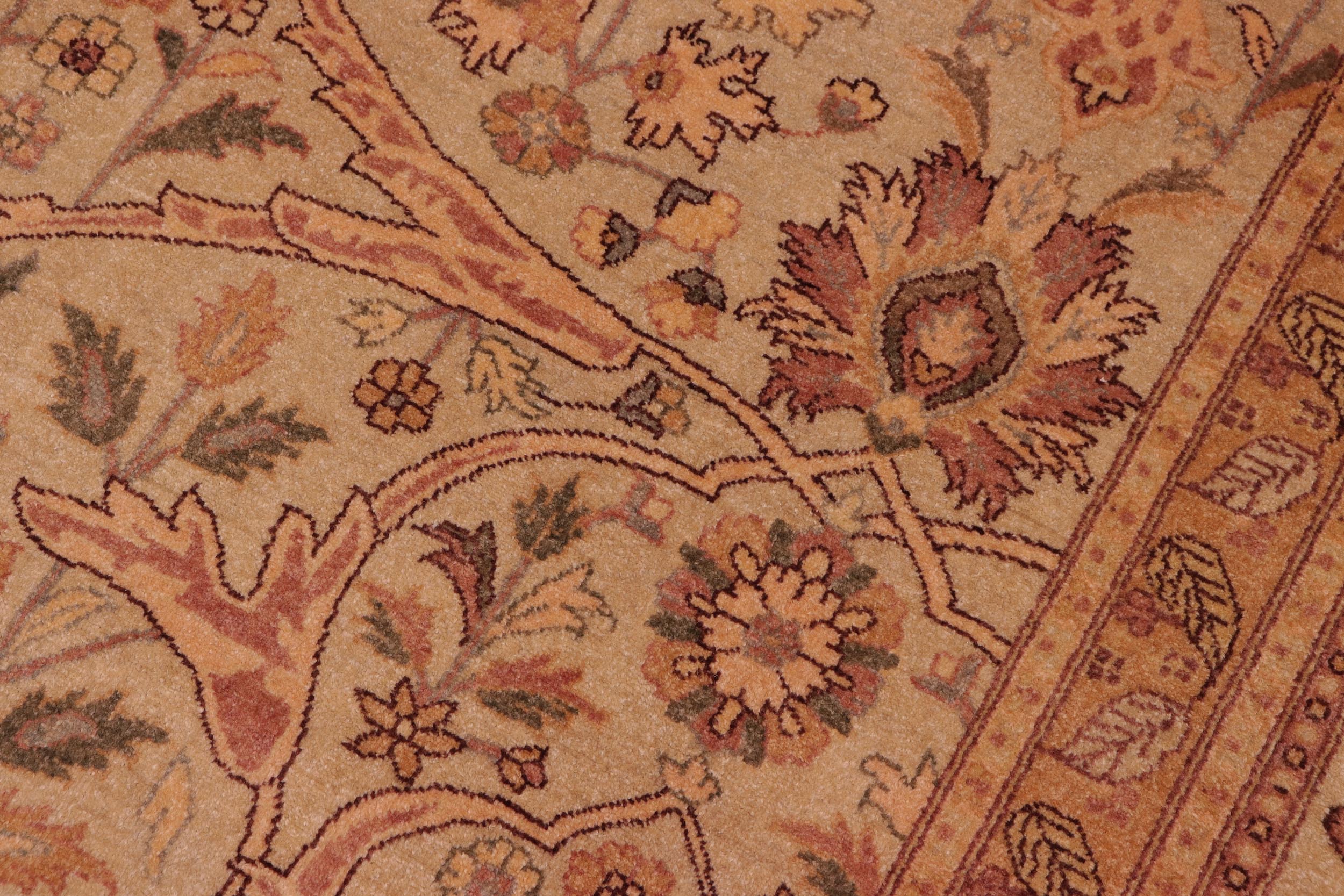 handmade Traditional Kafkaz Tan Tan Hand Knotted RECTANGLE 100% WOOL area rug 8' x 10'
