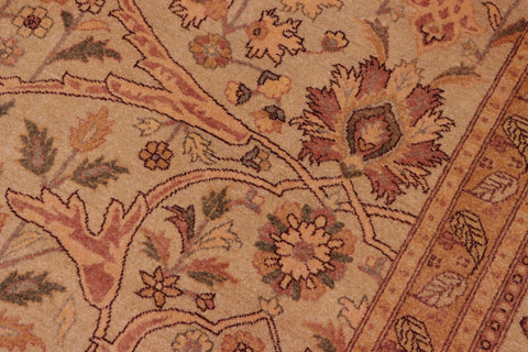 handmade Traditional Kafkaz Tan Tan Hand Knotted RECTANGLE 100% WOOL area rug 8' x 10'