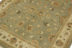 handmade Traditional Kafkaz Gray Ivory Hand Knotted RECTANGLE 100% WOOL area rug 4X6