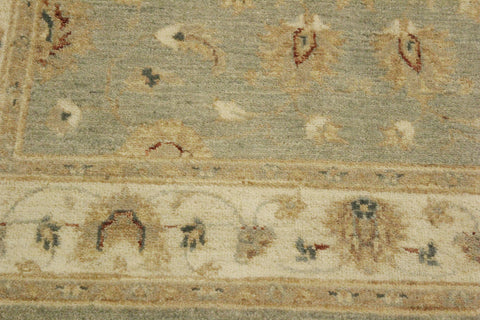 handmade Traditional Kafkaz Gray Ivory Hand Knotted RECTANGLE 100% WOOL area rug 4x6