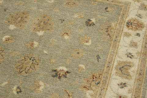 handmade Traditional Kafkaz Gray Ivory Hand Knotted RECTANGLE 100% WOOL area rug 4x6