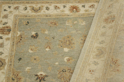 handmade Traditional Kafkaz Gray Ivory Hand Knotted RECTANGLE 100% WOOL area rug 4x6