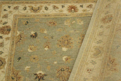 handmade Traditional Kafkaz Gray Ivory Hand Knotted RECTANGLE 100% WOOL area rug 4X6