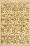 Eclectic Ziegler Carmine Ivory/Tan Wool Rug - 3'11'' x 6'0''