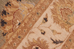 handmade Traditional Kafkaz Gray Ivory Hand Knotted RECTANGLE 100% WOOL area rug 8X10