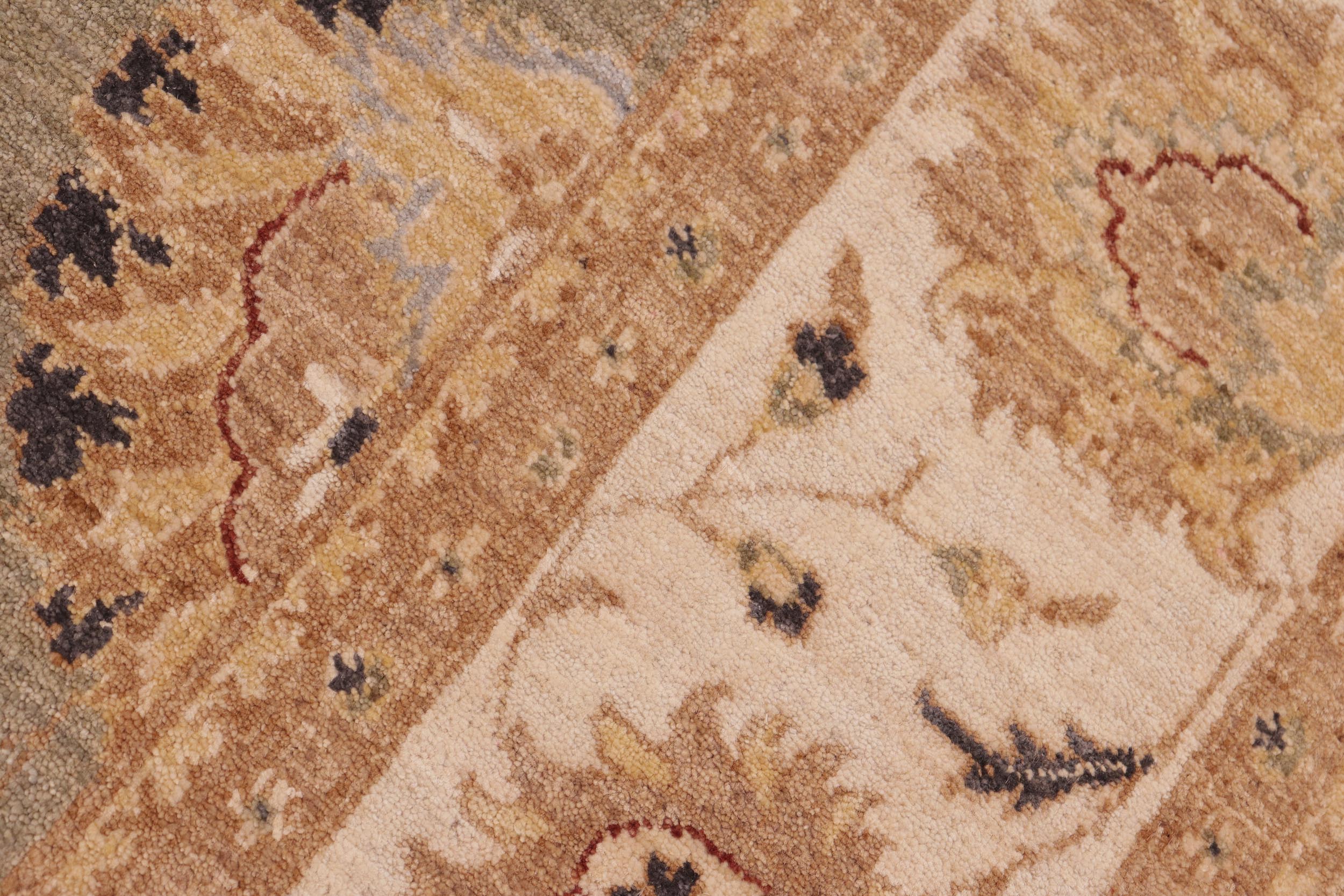 handmade Traditional Kafkaz Gray Ivory Hand Knotted RECTANGLE 100% WOOL area rug 8x10