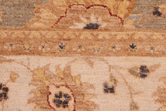 handmade Traditional Kafkaz Gray Ivory Hand Knotted RECTANGLE 100% WOOL area rug 8X10