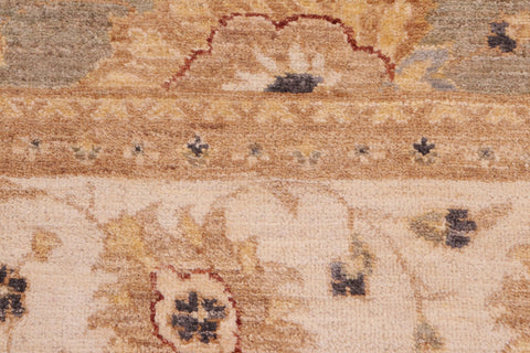handmade Traditional Kafkaz Gray Ivory Hand Knotted RECTANGLE 100% WOOL area rug 8x10