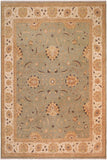 Eclectic Ziegler Augustin Gray/Ivory Wool Rug - 8'0'' x 10'5''