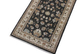 handmade Traditional Kafkaz Gray Ivory Hand Knotted RUNNER 100% WOOL area rug 3 x 8