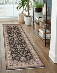 handmade Traditional Kafkaz Gray Ivory Hand Knotted RUNNER 100% WOOL area rug 3X8