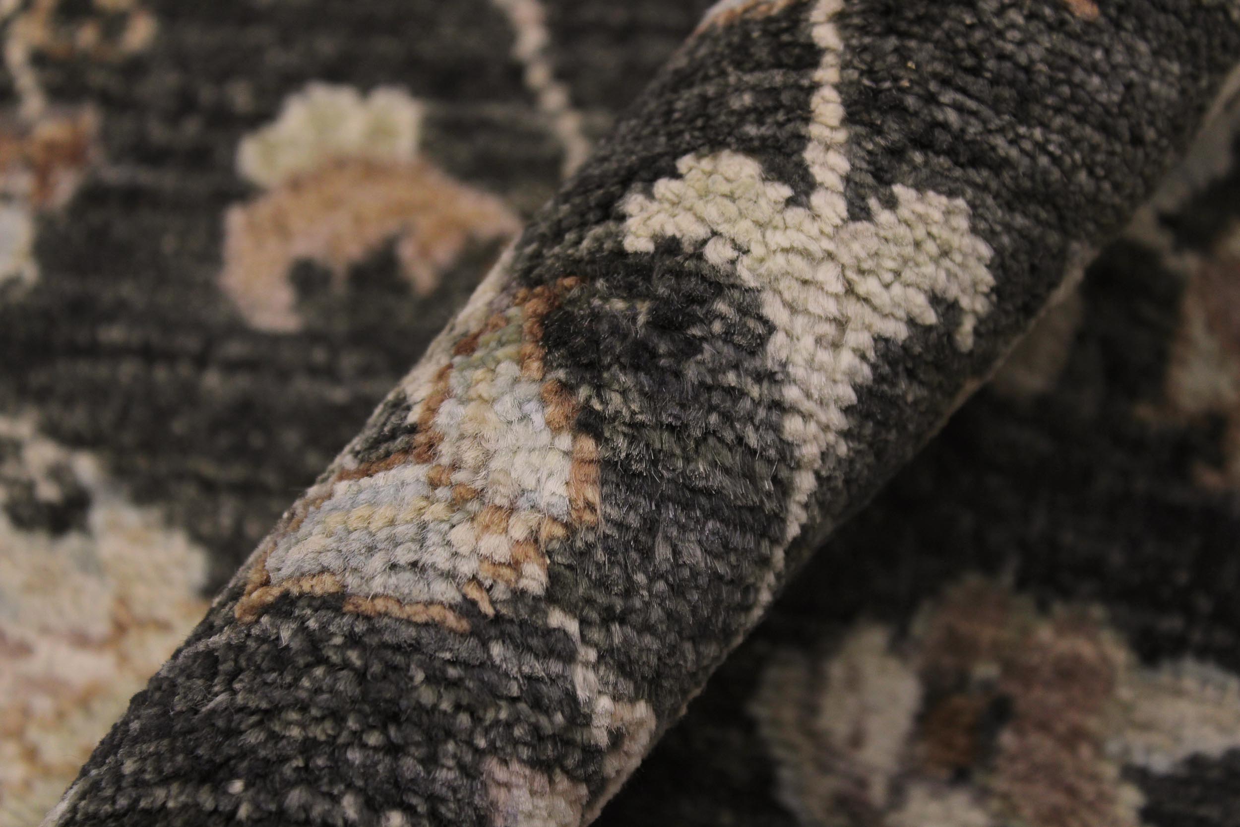 handmade Traditional Kafkaz Gray Ivory Hand Knotted RUNNER 100% WOOL area rug 3' x 8'