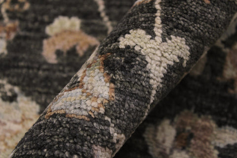 handmade Traditional Kafkaz Gray Ivory Hand Knotted RUNNER 100% WOOL area rug 3' x 8'