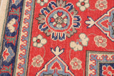 handmade Geometric Kazak Beige Red Hand Knotted RECTANGLE 100% WOOL area rug 9' x 12'