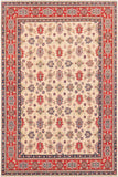 handmade Geometric Kazak Beige Red Hand Knotted RECTANGLE 100% WOOL area rug 9' x 12'