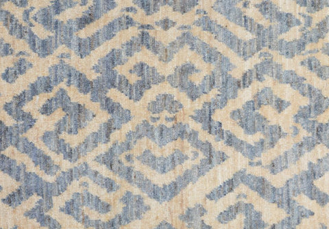 handmade Modern Kafkaz Ivory Gray Hand Knotted RECTANGLE 100% WOOL area rug 2X3