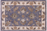Bohemian Ziegler Lucien Gray/Ivory Hand-Knotted Wool Rug - 1'11'' x 2'10''