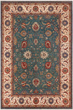 Oriental Ziegler Mitch Green/Ivory Wool Rug - 9'0'' x 11'4''
