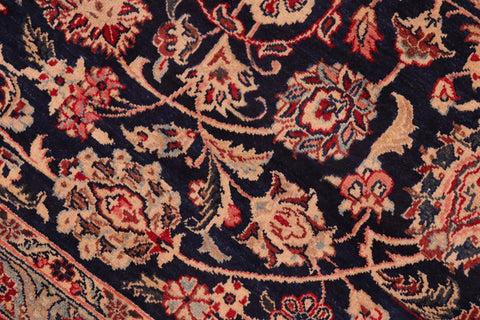 handmade Traditional Dabir Blue Brown Hand Knotted RECTANGLE 100% WOOL area rug 8 x 10