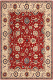 Shabby Chic Ziegler Kareem Red/Ivory Wool Rug - 8'3'' x 9'7''