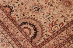 handmade Traditional Design Lt. Tan Lt. Tan Hand Knotted RECTANGLE 100% WOOL area rug 8'X10'