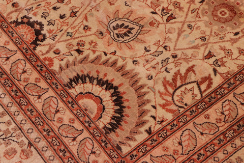 handmade Traditional Design Lt. Tan Lt. Tan Hand Knotted RECTANGLE 100% WOOL area rug 8' x 10'