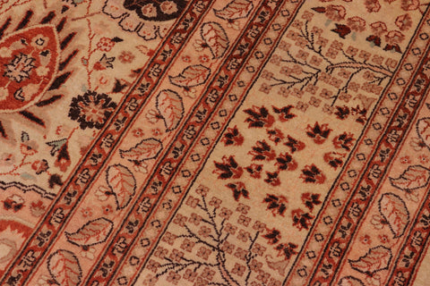 handmade Traditional Design Lt. Tan Lt. Tan Hand Knotted RECTANGLE 100% WOOL area rug 8' x 10'