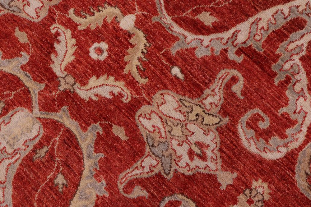 handmade Transitional Kafkaz Red Red Hand Knotted RECTANGLE 100% WOOL area rug 9 x 12