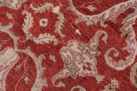 handmade Modern Kafkaz Red Red Hand Knotted RECTANGLE 100% WOOL area rug 9' x 12'