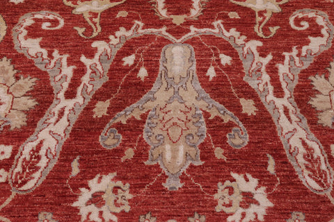 handmade Modern Kafkaz Red Red Hand Knotted RECTANGLE 100% WOOL area rug 9' x 12'