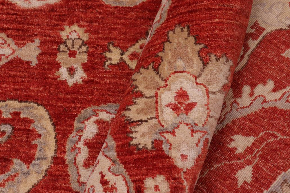 handmade Transitional Kafkaz Red Red Hand Knotted RECTANGLE 100% WOOL area rug 9 x 12