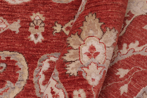 handmade Modern Kafkaz Red Red Hand Knotted RECTANGLE 100% WOOL area rug 9' x 12'