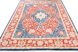 handmade Traditional Kafkaz Red Blue Hand Knotted RECTANGLE 100% WOOL area rug 9 x 12