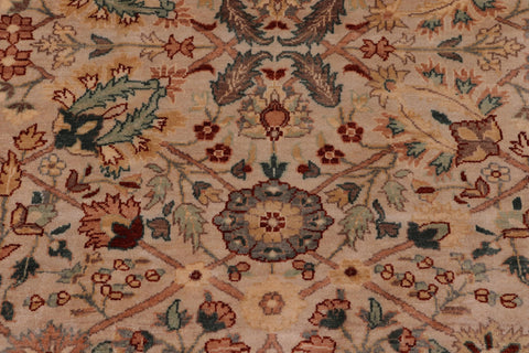 handmade Traditional  Lt. Tan Lt. Tan Hand Knotted RECTANGLE 100% WOOL area rug 8' x 10'