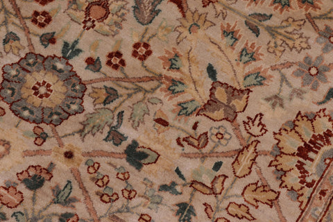 handmade Traditional  Lt. Tan Lt. Tan Hand Knotted RECTANGLE 100% WOOL area rug 8' x 10'