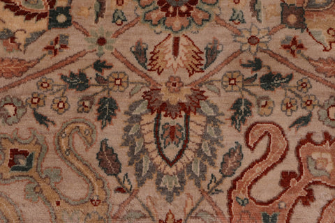 handmade Traditional  Lt. Tan Lt. Tan Hand Knotted RECTANGLE 100% WOOL area rug 8' x 10'