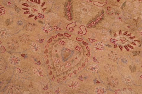 handmade Transitional Sultanabad Gold Gray Hand Knotted RECTANGLE 100% WOOL area rug 8 x 10