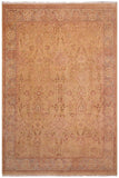 Traditional Sultanabad Melinda Gold Gray Hand Knotted Area rugs 8 x 10