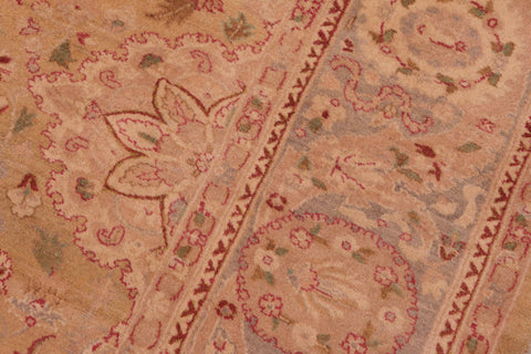 handmade Transitional Sultanabad Gold Gray Hand Knotted RECTANGLE 100% WOOL area rug 8 x 10