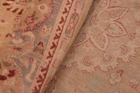 handmade Transitional Sultanabad Gold Gray Hand Knotted RECTANGLE 100% WOOL area rug 8 x 10