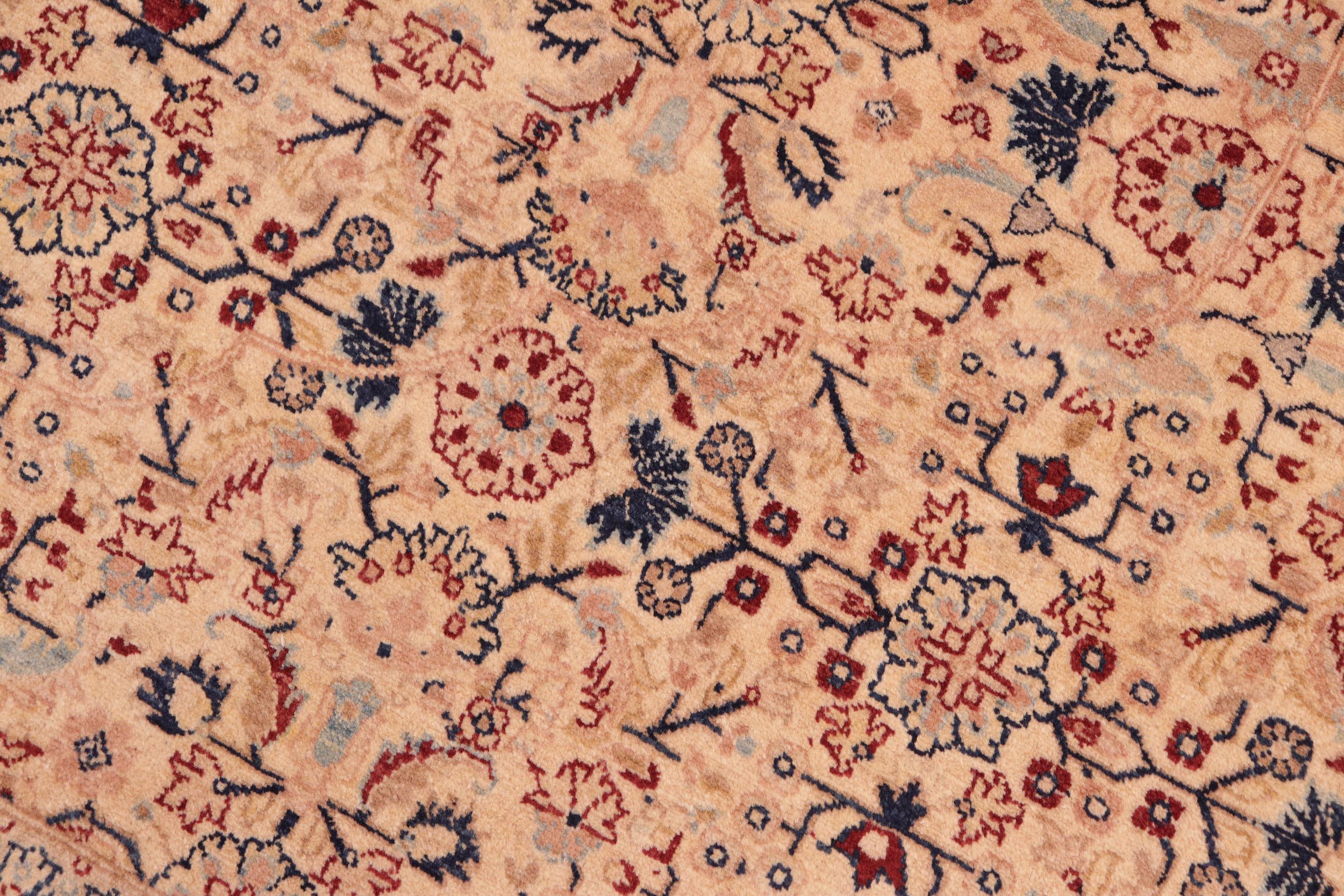 handmade Traditional Tabriz Beige Red Hand Knotted RECTANGLE 100% WOOL area rug 8 x 10