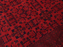 handmade Tribal Biljik Khal Mohammadi Red Blue Hand Knotted RECTANGLE 100% WOOL area rug 8X11