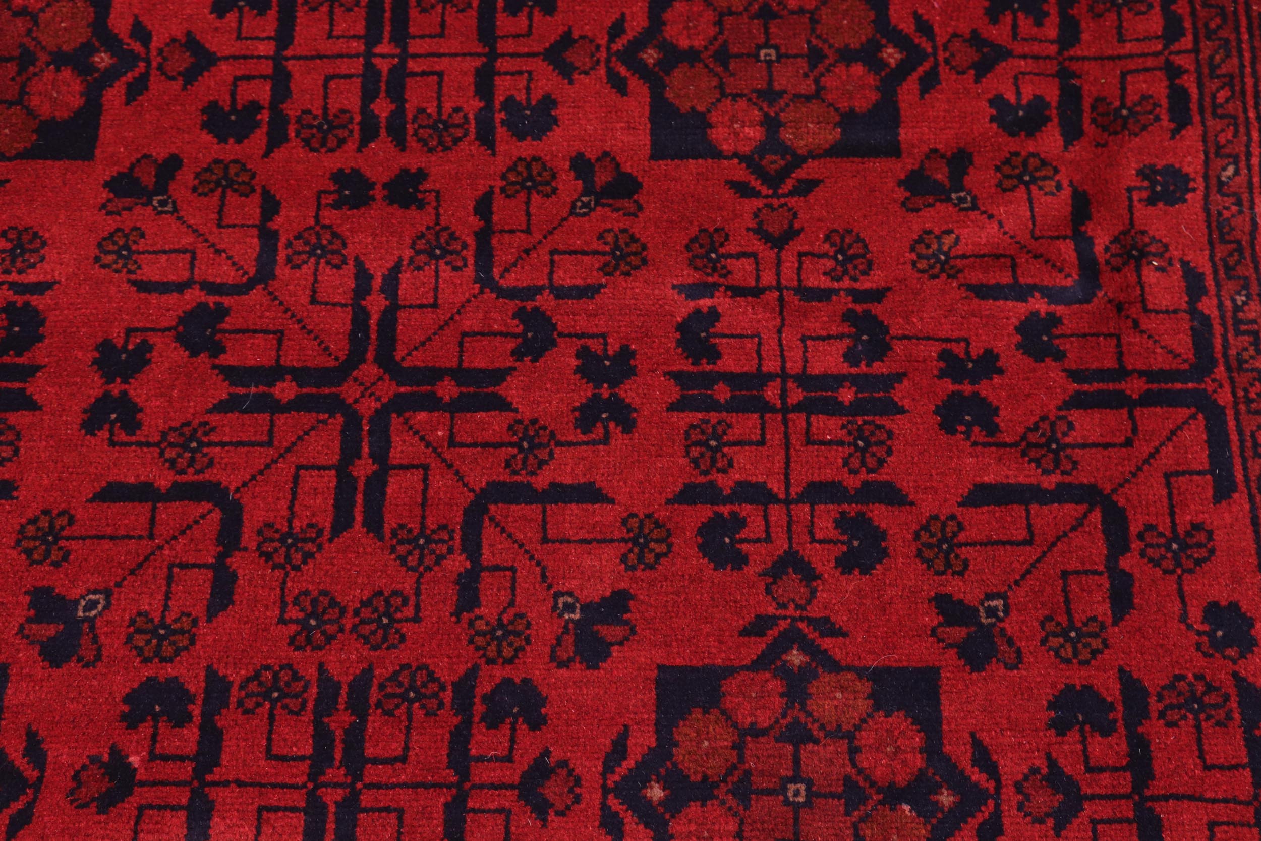 handmade Tribal Biljik Khal Mohammadi Red Blue Hand Knotted RECTANGLE 100% WOOL area rug 8X11