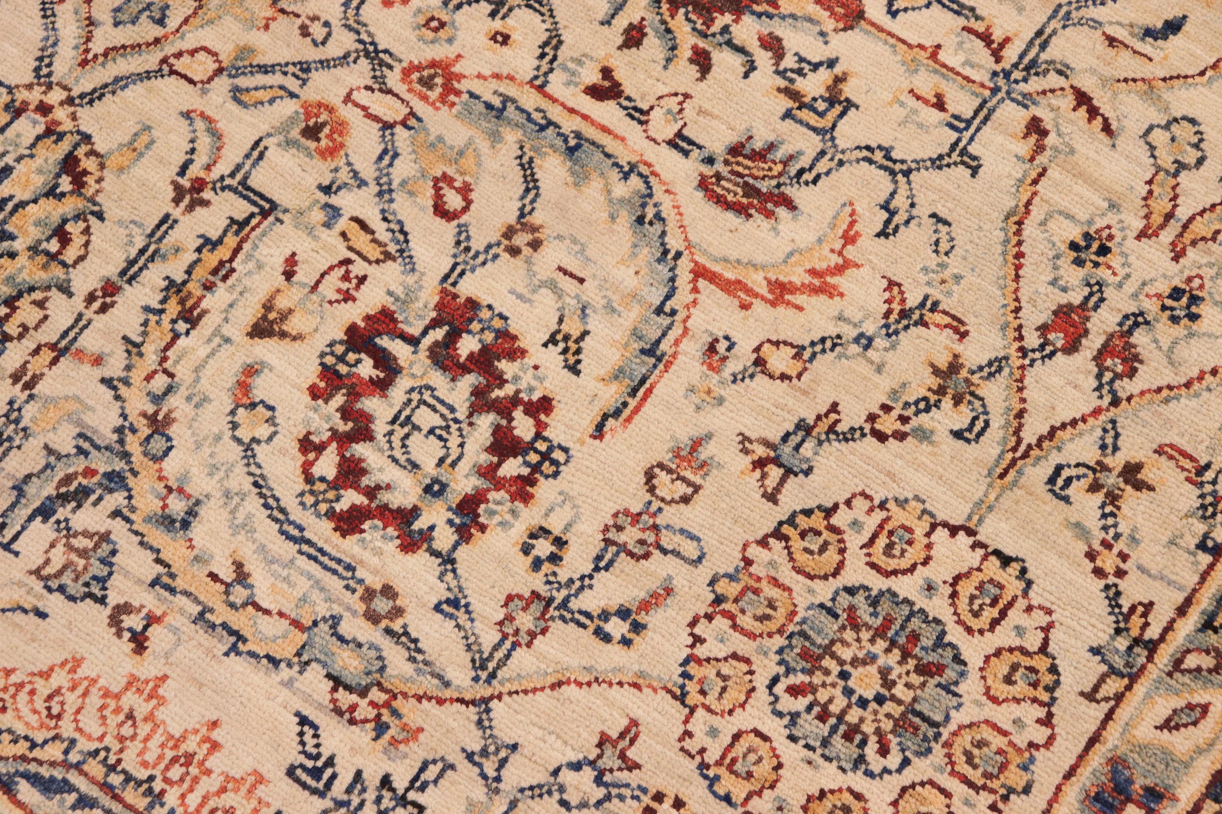 handmade Traditional Kafkaz Beige Lt. Green Hand Knotted RECTANGLE 100% WOOL area rug 7x10