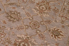 handmade Traditional Kafkaz Gray Ivory Hand Knotted RECTANGLE 100% WOOL area rug 9X12