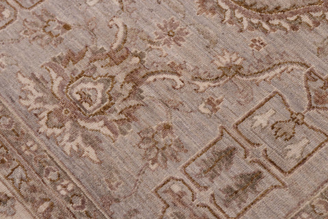 handmade Traditional Kafkaz Gray Ivory Hand Knotted RECTANGLE 100% WOOL area rug 9x12