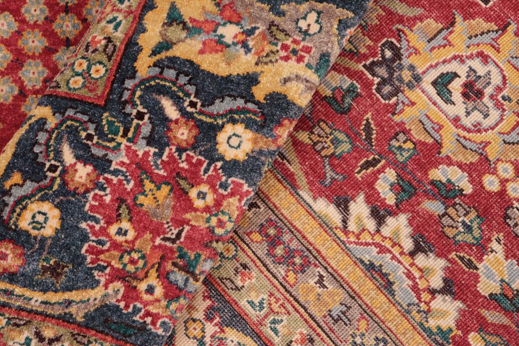 handmade Traditional  Red Blue Hand Knotted RECTANGLE 100% WOOL area rug 8'X11'