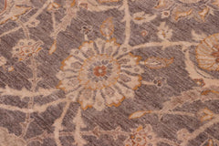 handmade Transitional Kafkaz Brown Tan Hand Knotted RECTANGLE 100% WOOL area rug 8X10